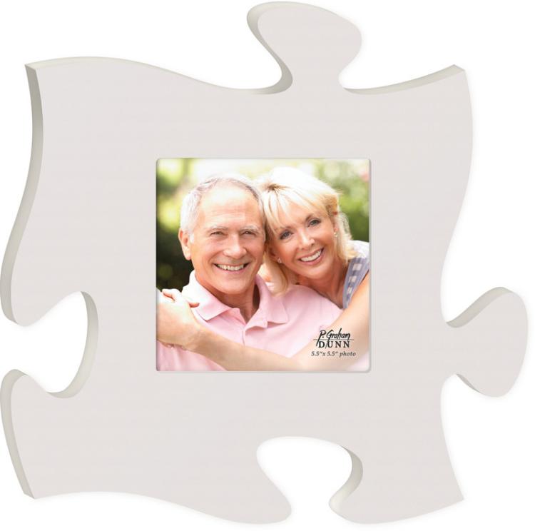 Blank Photo Frame Puzzle Piece (Plaque) ()
